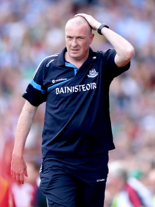 Gilroy on the sideline for what proved to be his last game in charge of the Dubs.