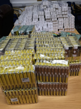 Some of the seized items.