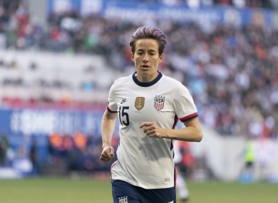 Megan Rapinoe (file pic).