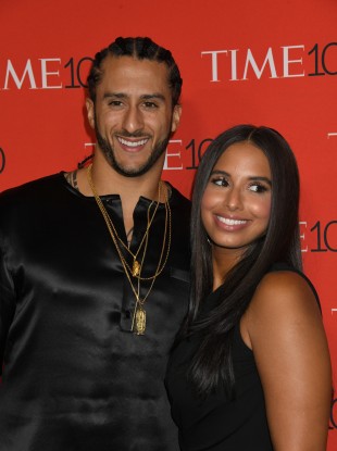 Colin Kaepernick and Nessa Diab (file pic).