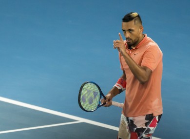 File photo of Nick Kyrgios.