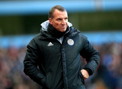 Leicester City manager Brendan Rodgers.