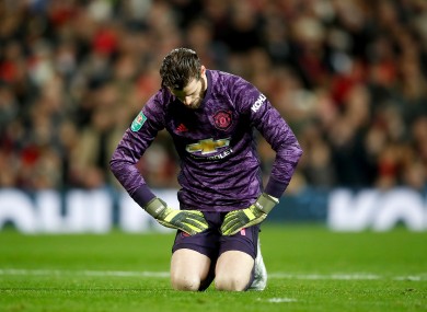 Manchester United goalkeeper David de Gea (file pic).