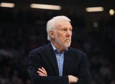 Gregg Popovich (file pic).