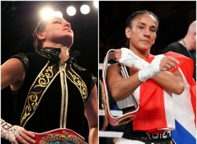 Katie Taylor (L) and Amanda Serrano (R) have been on a collision course for the guts of four years.