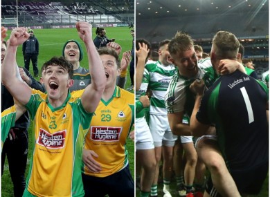 Corofin (L) and Oughterard (R) will meet in Group 4A of the Galway Senior Football Championship.