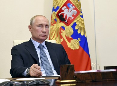 Russian president Vladimir Putin last week.