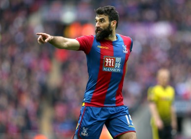 Mile Jedinak pictured during his time at Crystal Palace.