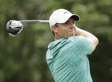 McIlroy during yesterday's difficult round.