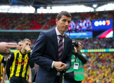 Javi Gracia pictured after Watford's defeat to Manchester City in the 2019 FA Cup final.