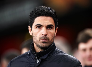 Arsenal boss Mikel Arteta.