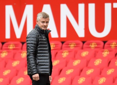 Manchester United manager Ole Gunnar Solskjaer.