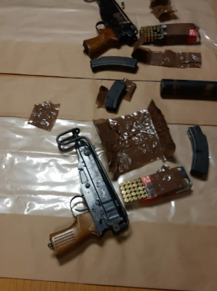 An image of the weapons seized by gardai.