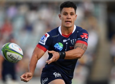 Matt Toomua of Melbourne Rebels (file pic).