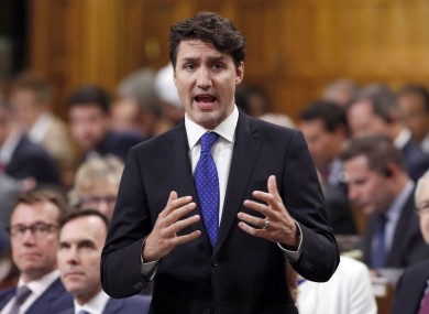 Canadian PM Justin Trudeau
