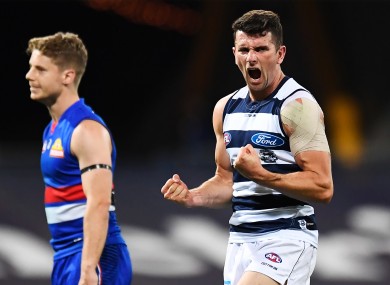 Mark O'Connor celebrates his goal.