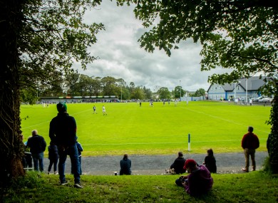 Fans catching a glimpse of the Mayo SFC Breaffy-Westport clash on Sunday.