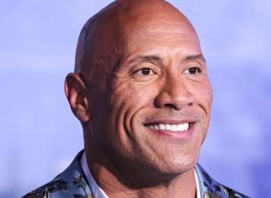 Dwayne Johnson at the world premiere of Jumanji: The Next Level in LA on 9 December 2019.