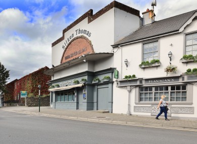Kildare Town this afternoon as they waited for a decision to be made on their lockdown.
