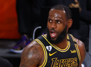 Los Angeles Lakers' LeBron James (file pic).