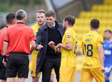 Steven Gerrard after today's game.