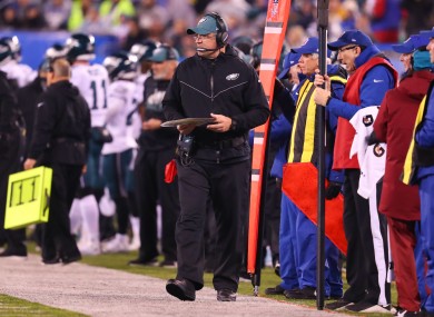 File photo, Pederson coaching against the Giants in December.
