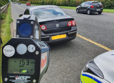 Cars detected travelling at excessive speeds on the M1.