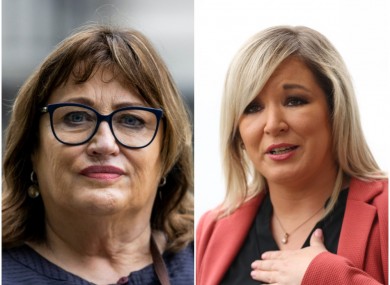 Jennifer McNern (L) and Michelle O'Neill (R).