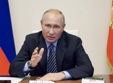 Putin in an address this morning.