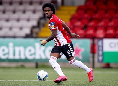 Equaliser: Figueira got Derry back on level terms early in the second half (file photo).