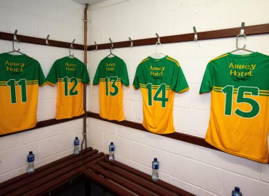 A general view of Donegal jerseys.