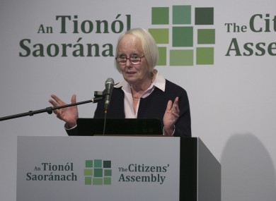 Justice Mary Laffoy is President of the Law Reform Commission.