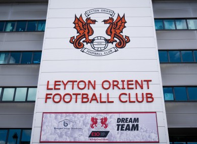 A view of the Breyer Group Stadium, home to Leyton Orient.