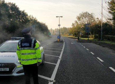 Gardaí conducting early morning checkpoints at Bridgend, County Donegal over the weekend.