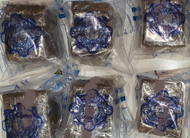 The seized cannabis.