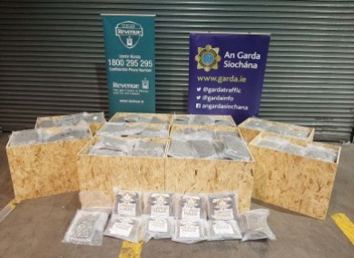 The cannabis seized as part of a joint operation last week.