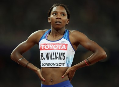 Team GB athlete Bianca Williams.