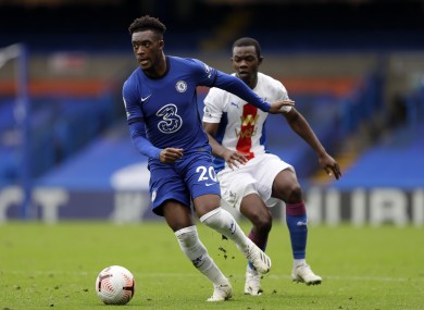 Callum Hudson-Odoi pictured during today's game.