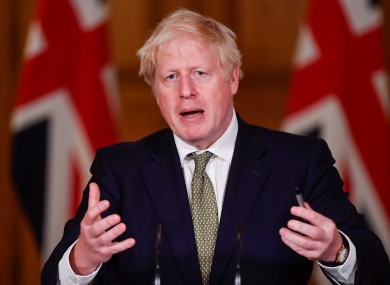 British Prime Minister Boris Johnson