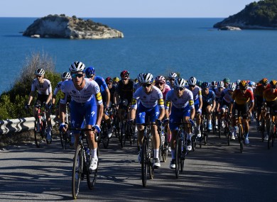A view of Saturday's eighth stage of the Giro d'Italia.