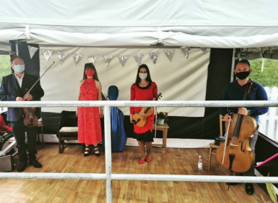 Mobile Music Machine at a care home concert in Waterford.