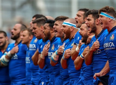 There will be five changes to the Italian team for Saturday's test against Ireland.