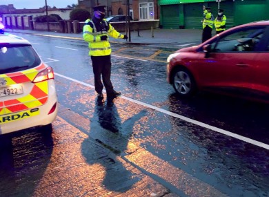 Gardaí from Crumlin and Sundrive Road garda stations carrying out checkpoints in Dublin earlier this month.