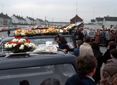 Funerals held for the victims of the tragedy back in February 1981.
