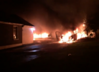 Fire at the property in 2018.