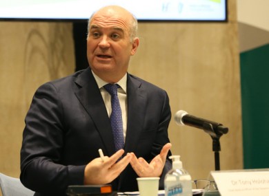 The Chief Medical Officer Dr Tony Holohan at a media briefing last week.