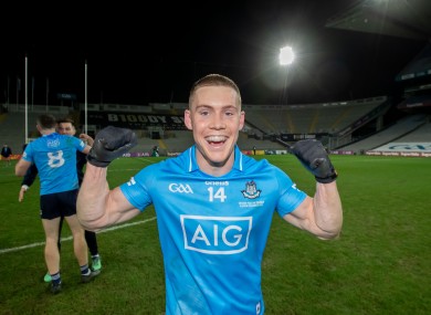 Con O'Callaghan celebrates Dublin's win over Mayo.