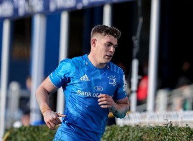 Garry Ringrose leaving the field during Leinster's win against Northampton Saints on Saturday.