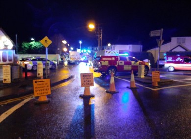 Road closures were put in place due to the incident.