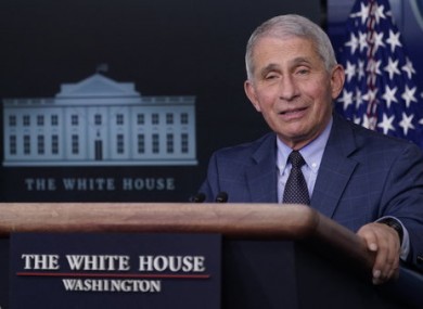 Top US infectious diseases expert Dr. Anthony Fauci.